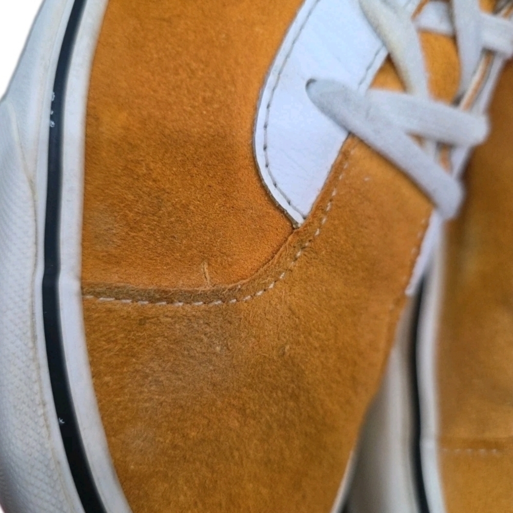 219 Vans Bold Ni Suede Low Top Sneakers Orange Zinna Men's Size 13 - Picture 11 of 14